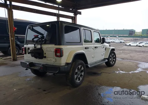 2018 Jeep Wrangler Unlimited Sahara 4X4 from USA, damaged, VIN 1C4HJXEG3JW116404